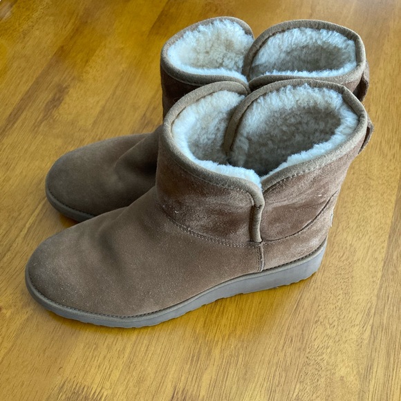 UGG Shoes - UGG Kristin Wedge Booties Cognac 8